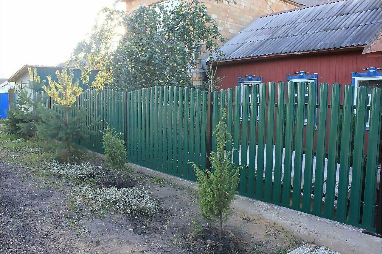 Забор из штакетника 60м фото3 в Вельске