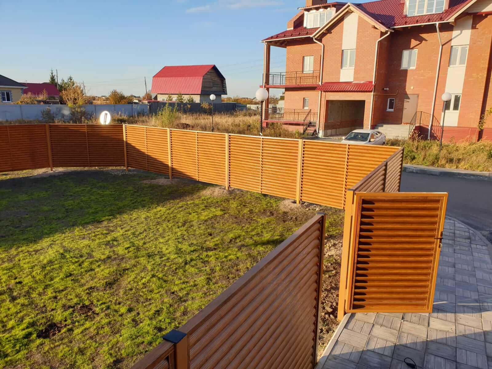 Забор-жалюзи 90м Орех фото10 в Вельске