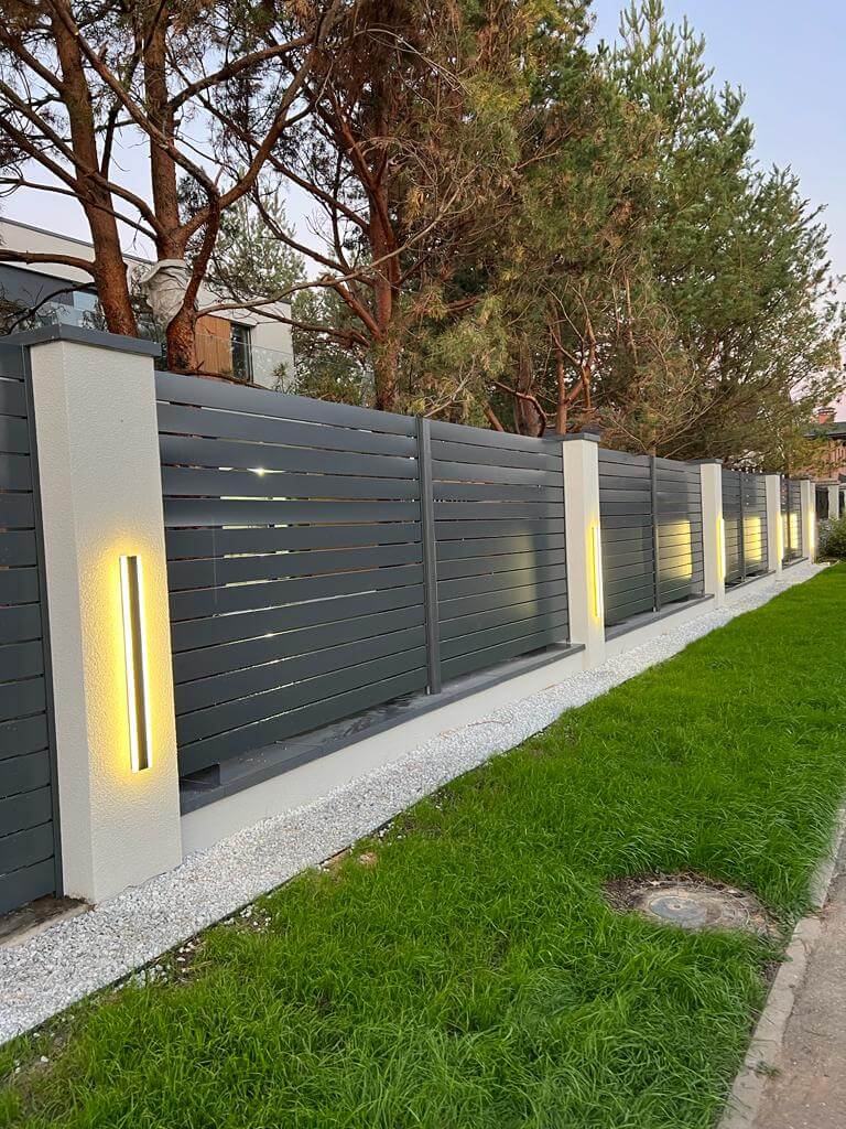Забор-ранчо из металлопланкена 36м RAL7024 Серый Графит фото 13 в Вельске