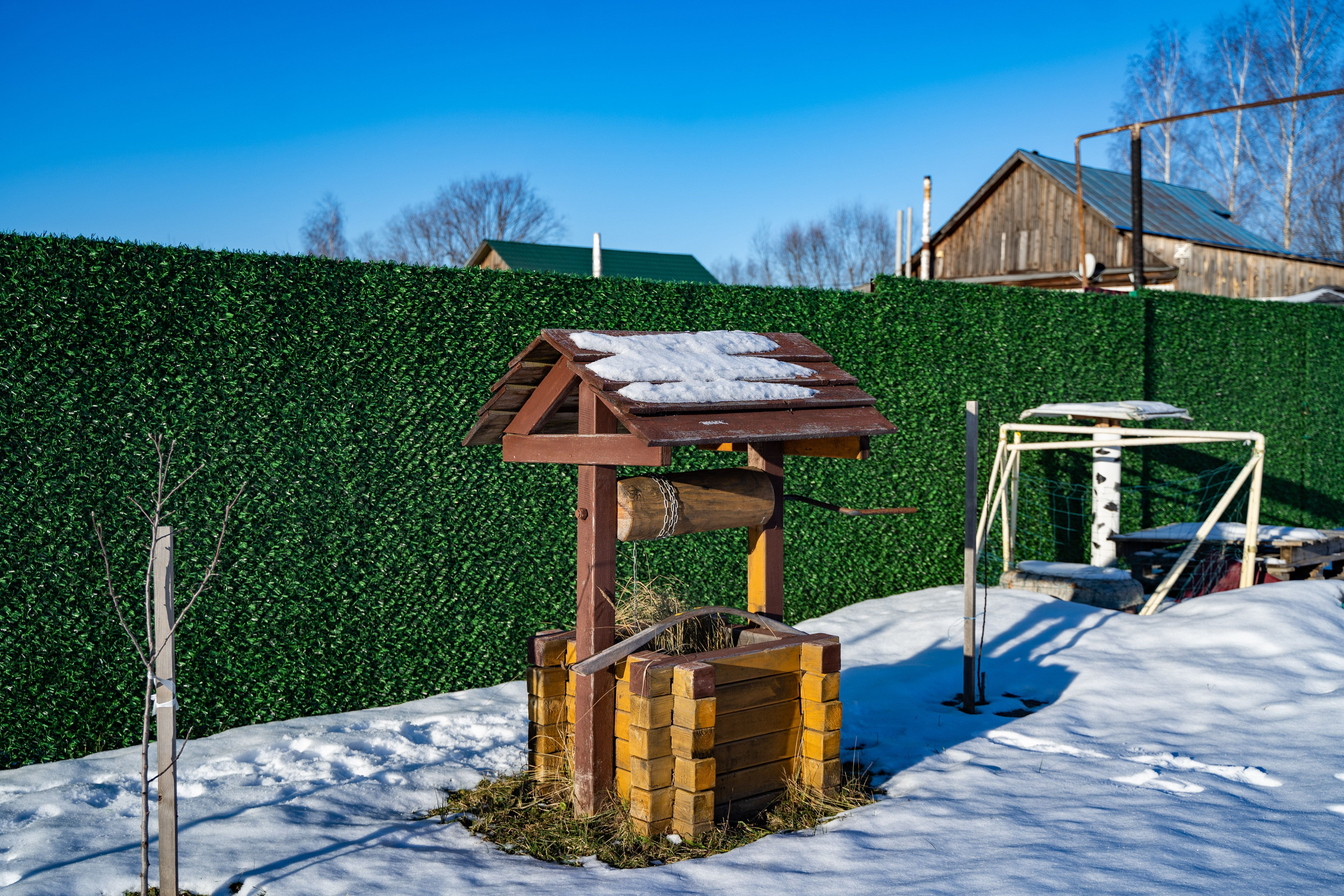 Вечнозеленый забор Grass Fence рулон 2м фото 7 в Вельске